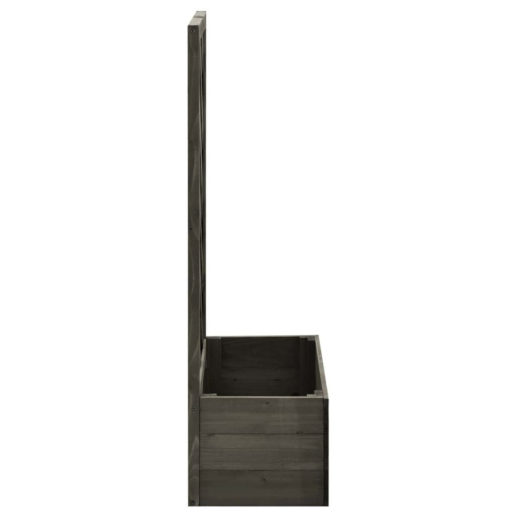 Latwerkplantenbak Vurenhout Grijs 50x25x90cm - Nu 33% Korting