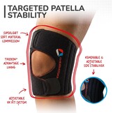 Stabiliserende Kniebrace Sport | Verstelbaar | Zwart (2 maten) | 29% Korting