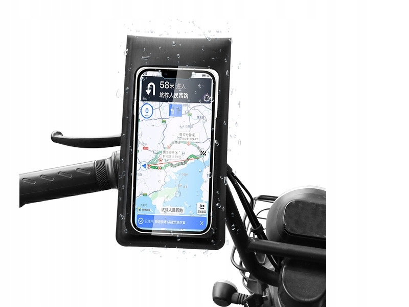 Waterdichte Fiets Telefoonhouder (IP67) - Zwart - 33% Korting