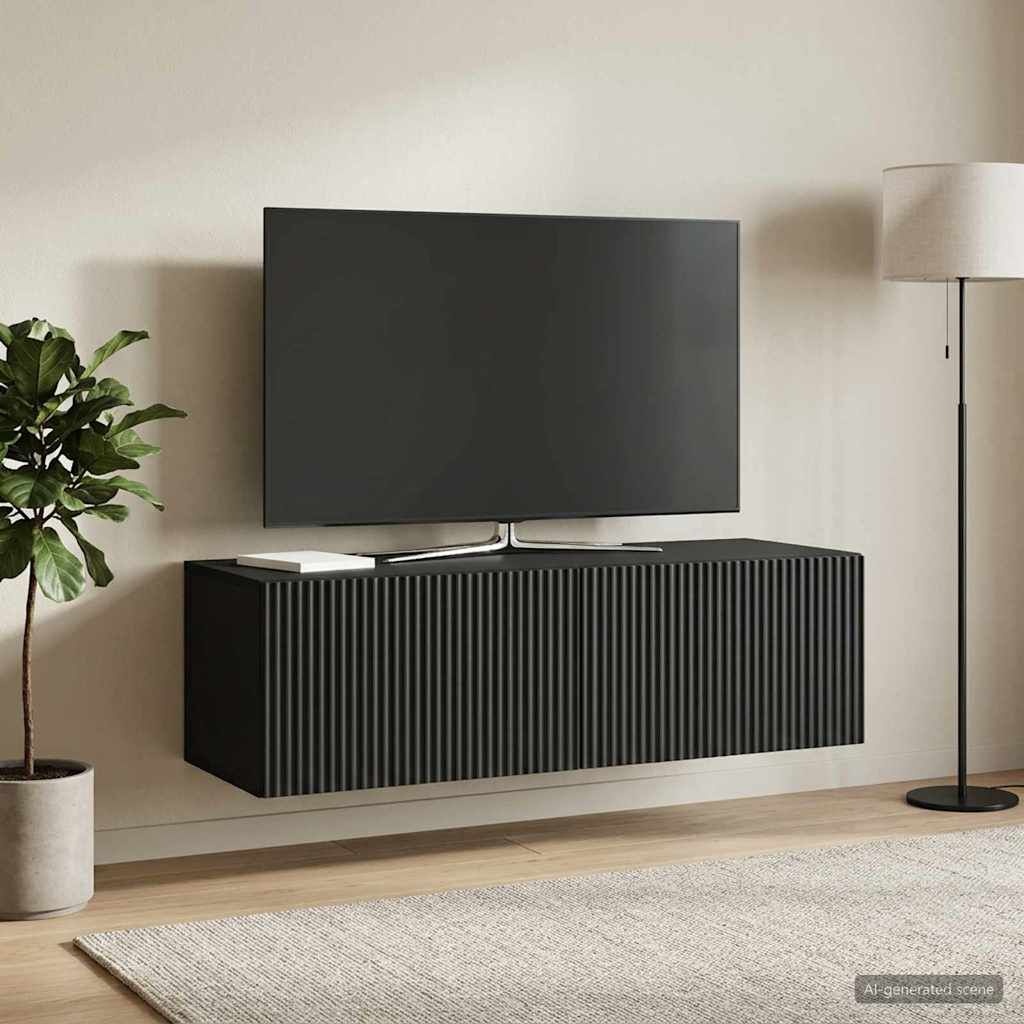 vidaXL Wandbeugel TV-kast 98x41x30 cm Zwart - 34% Korting