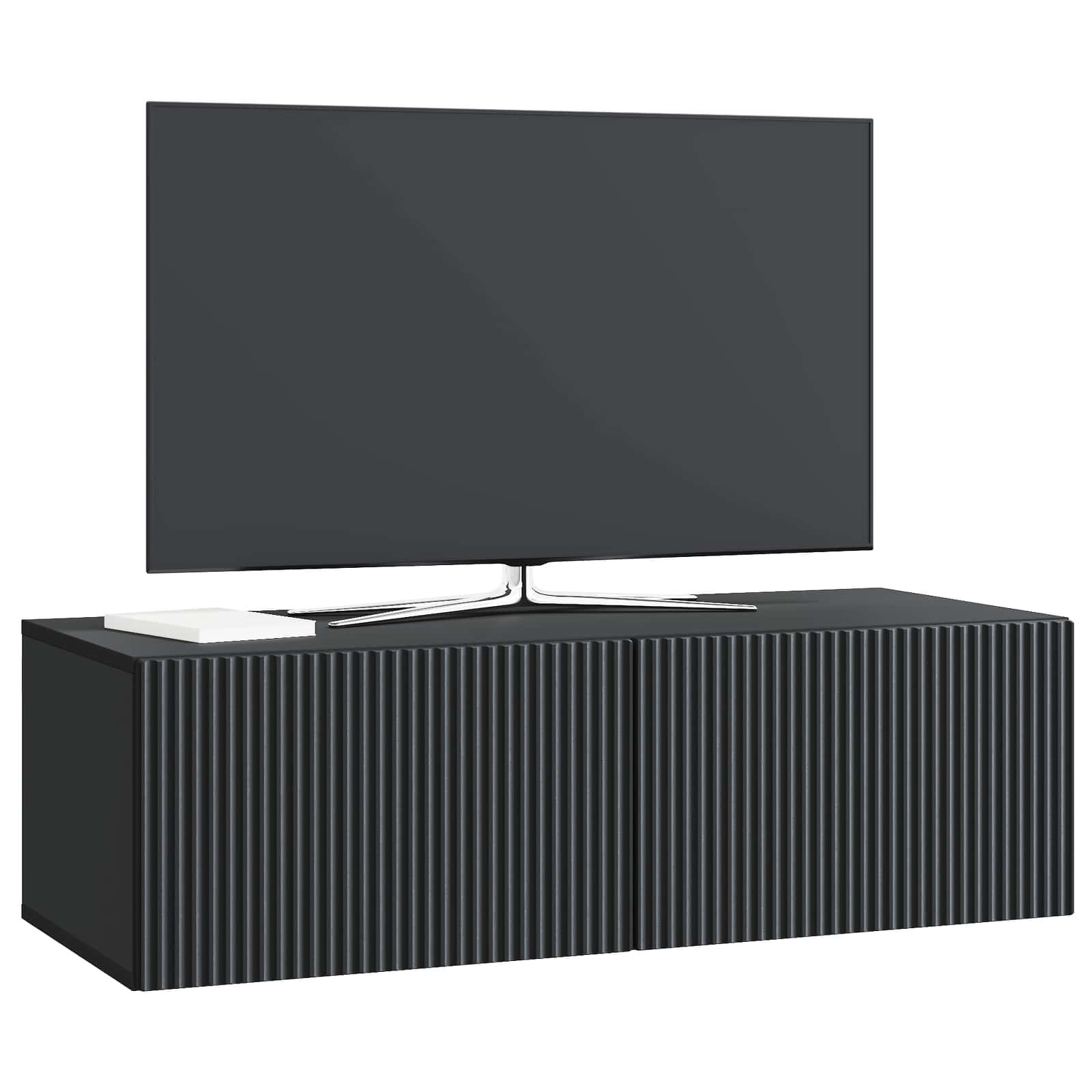 vidaXL Wandbeugel TV-kast 98x41x30 cm Zwart - 34% Korting