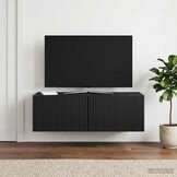 vidaXL Wandbeugel TV-kast 98x41x30 cm Zwart - 34% Korting