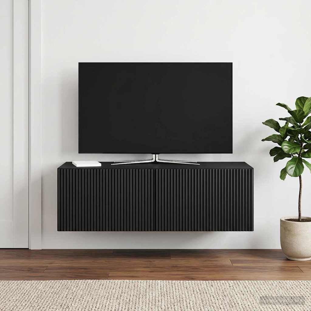 vidaXL Wandbeugel TV-kast 98x41x30 cm Zwart - 34% Korting