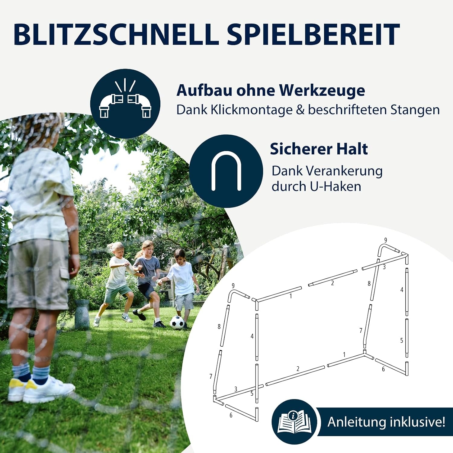 Voetbaldoel Outdoor Kinderen/Volwassenen - 35% Korting