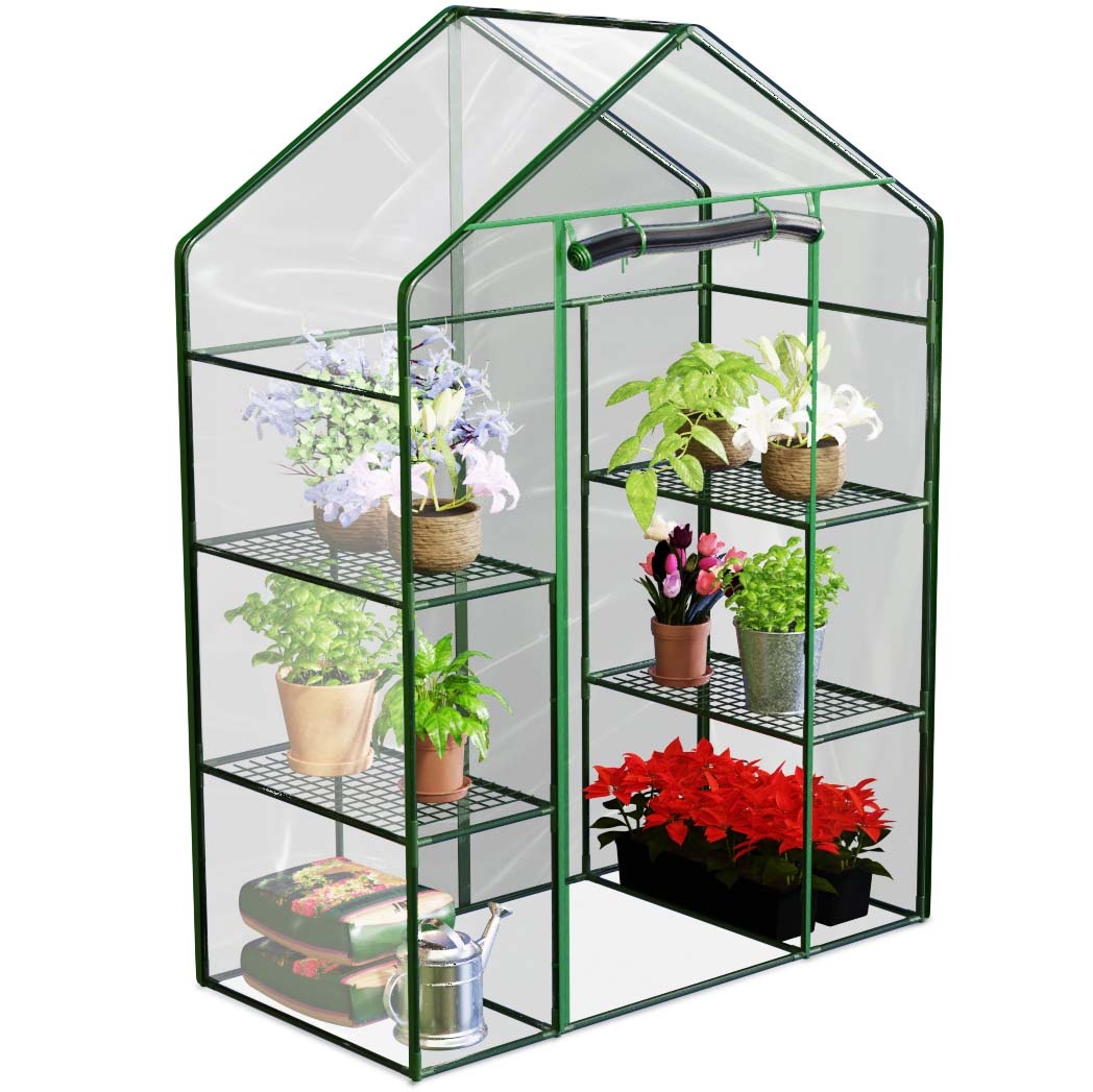 Compacte Kweekkas met Stalen Frame & PVC Hoes - 34% Korting