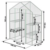 Compacte Kweekkas met Stalen Frame & PVC Hoes - 34% Korting