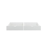 Huisbed Kinderbed 90x200 cm Grenenhout Wit met 2 Lades - 33% Korting!