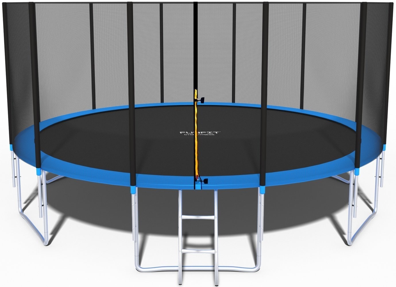 Grote Tuintrampoline 490cm Blauw/Zwart - 33% Korting!