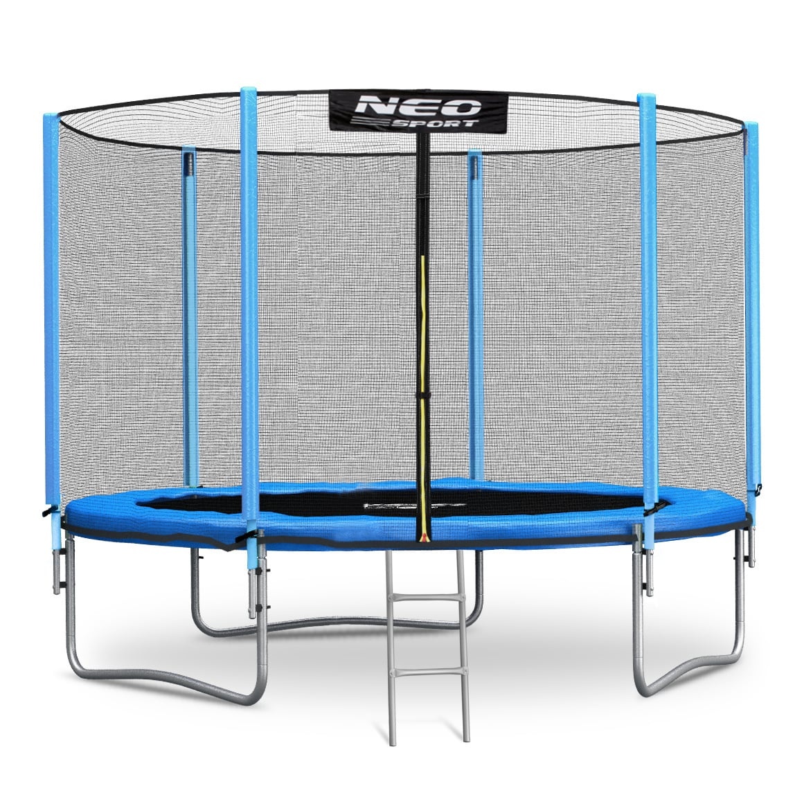 Blauwe Trampoline 244cm met Veiligheidsnet & Ladder (Max 80kg) - 26% Korting!