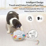 Interactief Kattenspeelgoed: 4-in-1 Oplaadbaar Speelplezier