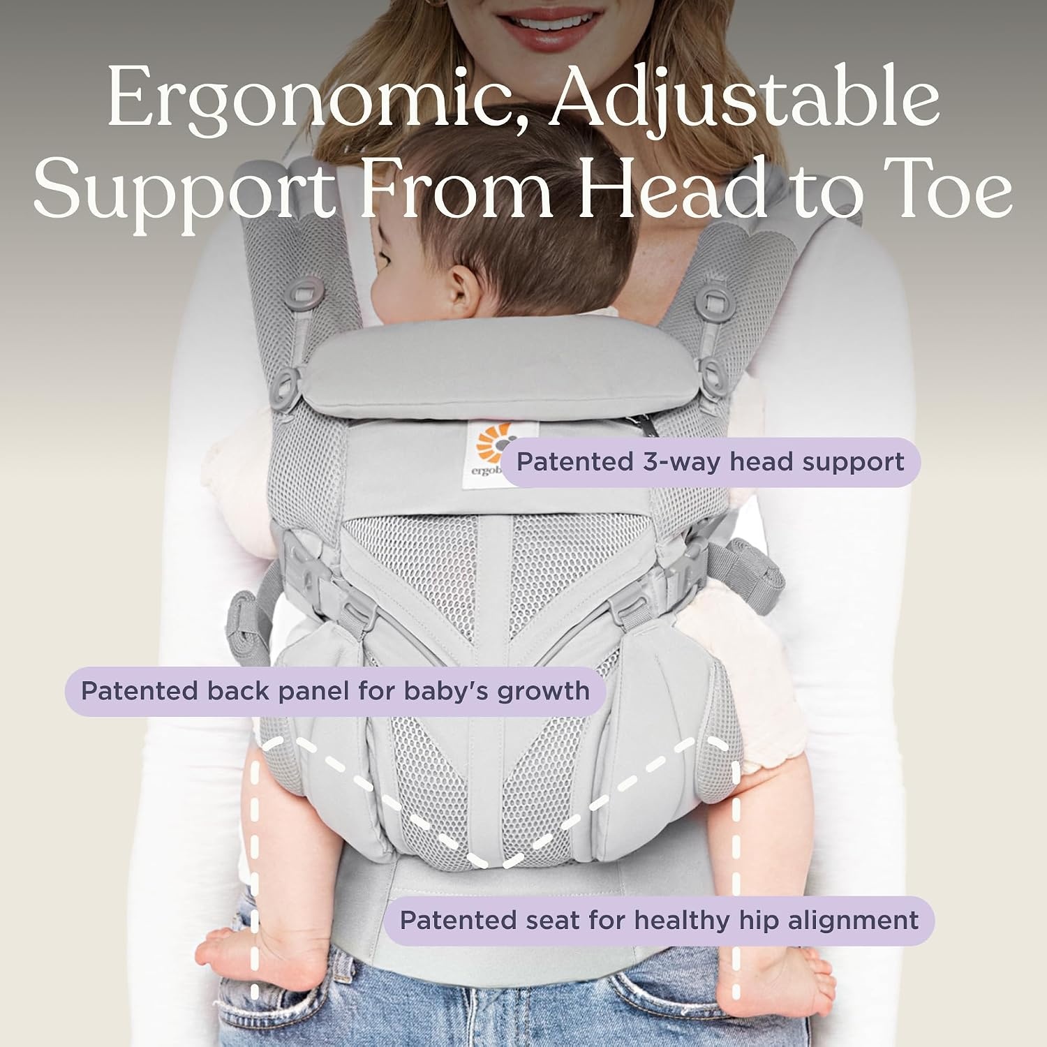 Draagzak Ergobaby Omni Classic - Ademend - Alle Posities - 29% Korting