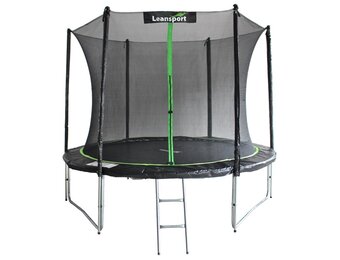 Groene/Zwarte Trampoline 244cm met Veiligheidsnet - 31% Korting!