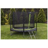 Groene/Zwarte Trampoline 244cm met Veiligheidsnet - 31% Korting!