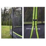 Groene/Zwarte Trampoline 244cm met Veiligheidsnet - 31% Korting!