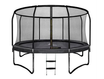 Trampoline Tuin 366 cm met Net & Ladder - 150 kg - Zwart - 25% Korting