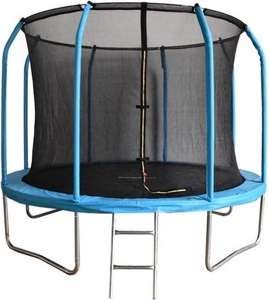 Trampoline 305 cm Blauw | Veiligheidsnet & Ladder | Ingraafbaar (36% Korting)