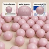 1000 Licht Roze Ballenbak Ballen 70mm - Sterke Kwaliteit & Veilig