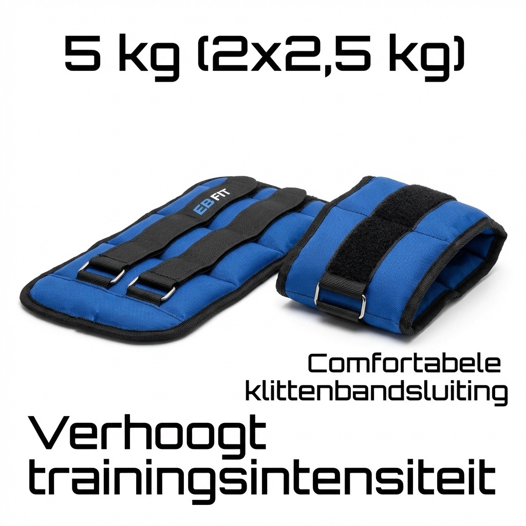 Enkel- & Polsgewichten 5 kg Blauw - 31% Korting