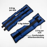 Enkel- & Polsgewichten 5 kg Blauw - 31% Korting
