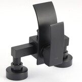 Badkraan met Handdouche Zwart | Waterval Uitloop | 34% Korting