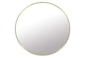 Ronde Wandspiegel Badkamer Ø 80 cm Goud Metaal - 34% Korting