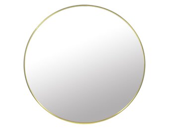 Ronde Wandspiegel Badkamer Ø 80 cm Goud Metaal - 34% Korting