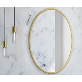 Ronde Wandspiegel Badkamer Ø 80 cm Goud Metaal - 34% Korting