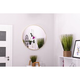 Ronde Wandspiegel Badkamer Ø 80 cm Goud Metaal - 34% Korting