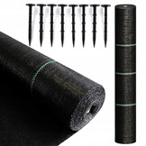 Worteldoek Agrotextiel 1.1x50m - Onkruidbestrijding + 50 Grondpinnen (33% Korting)