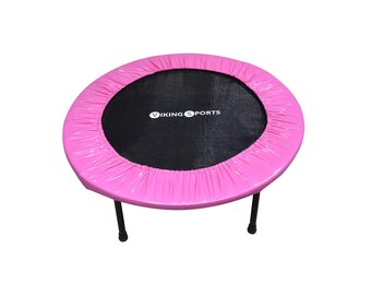 Roze Fitness Trampoline - Opvouwbaar & Ruimtebesparend