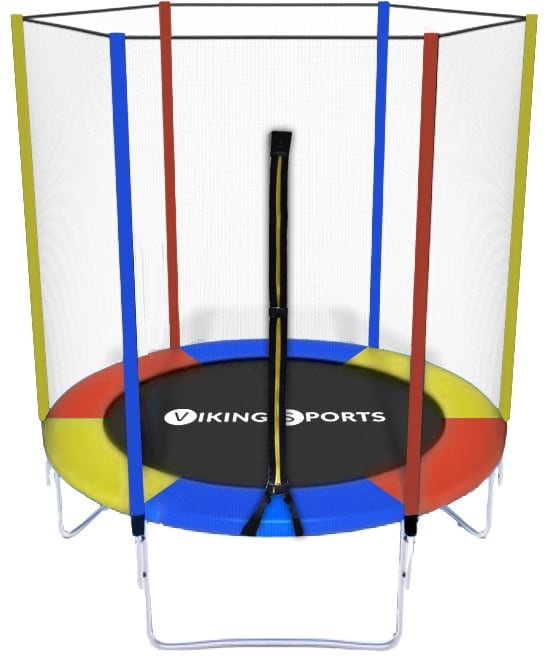 Trampoline 183 cm | Met Veiligheidsnet | Regenboog Kleur | 34% Korting