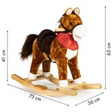 Houten Hobbelpaard met Geluid & Bewegende Staart - 34% Korting