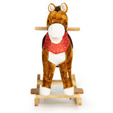 Houten Hobbelpaard met Geluid & Bewegende Staart - 34% Korting