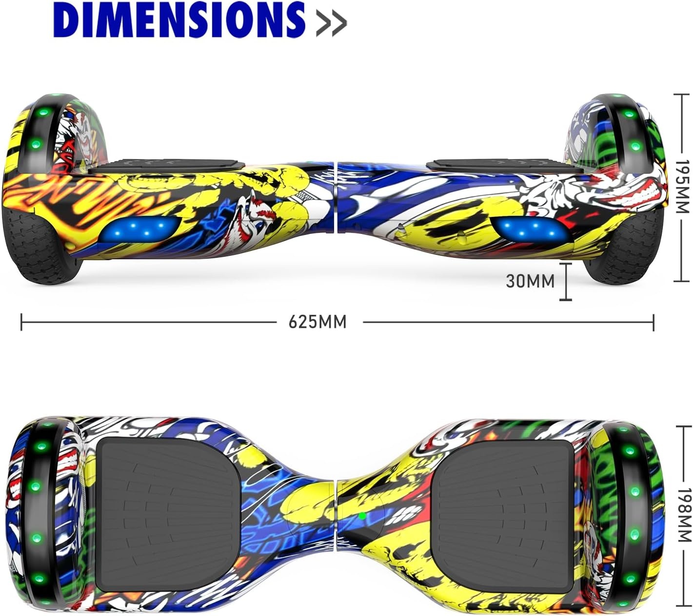 Hoverboard 6.5 inch met Bluetooth & LED - Kinderen - 30% Korting