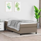 Boxspring Bed 90x200 cm Taupe Stof - 35% Korting!