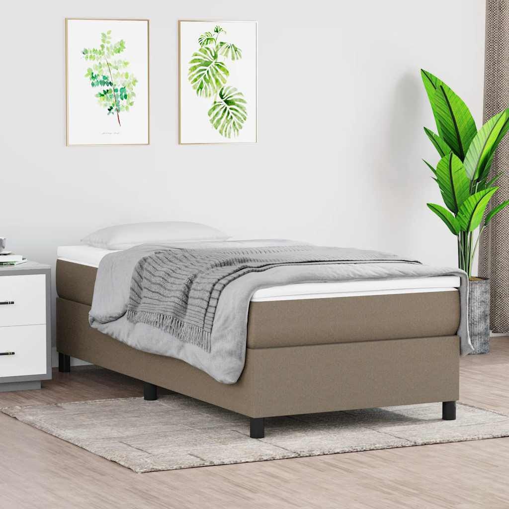 Boxspring Bed 90x200 cm Taupe Stof - 35% Korting!
