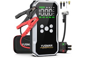 Jump Starter 8000A met Compressor & Powerbank - 34% Korting