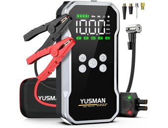 Jump Starter 8000A met Compressor & Powerbank - 34% Korting