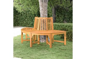 Boombank Halfrond Ø160 cm Eucalyptushout met 35% Korting