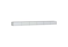 Verhoogde Plantenbak 600x80x45cm - Gegalvaniseerd Staal met 35% Korting