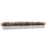 Verhoogde Plantenbak 600x80x45cm - Gegalvaniseerd Staal met 35% Korting