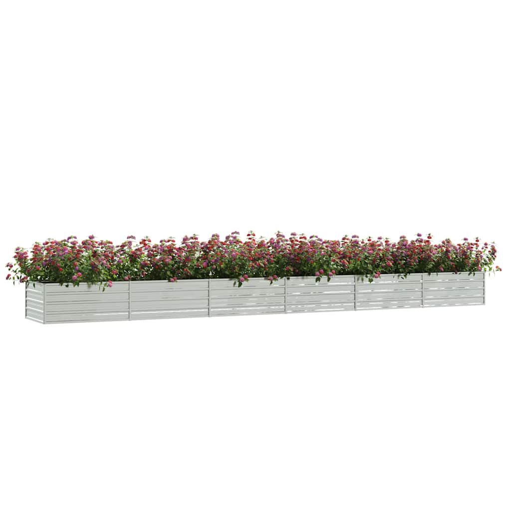 Verhoogde Plantenbak 600x80x45cm - Gegalvaniseerd Staal met 35% Korting