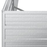 Verhoogde Plantenbak 600x80x45cm - Gegalvaniseerd Staal met 35% Korting
