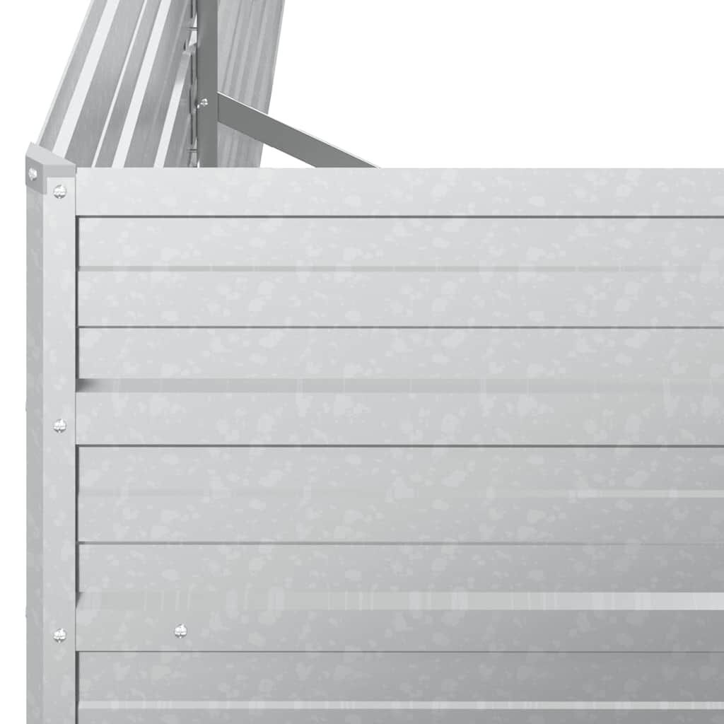 Verhoogde Plantenbak 600x80x45cm - Gegalvaniseerd Staal met 35% Korting