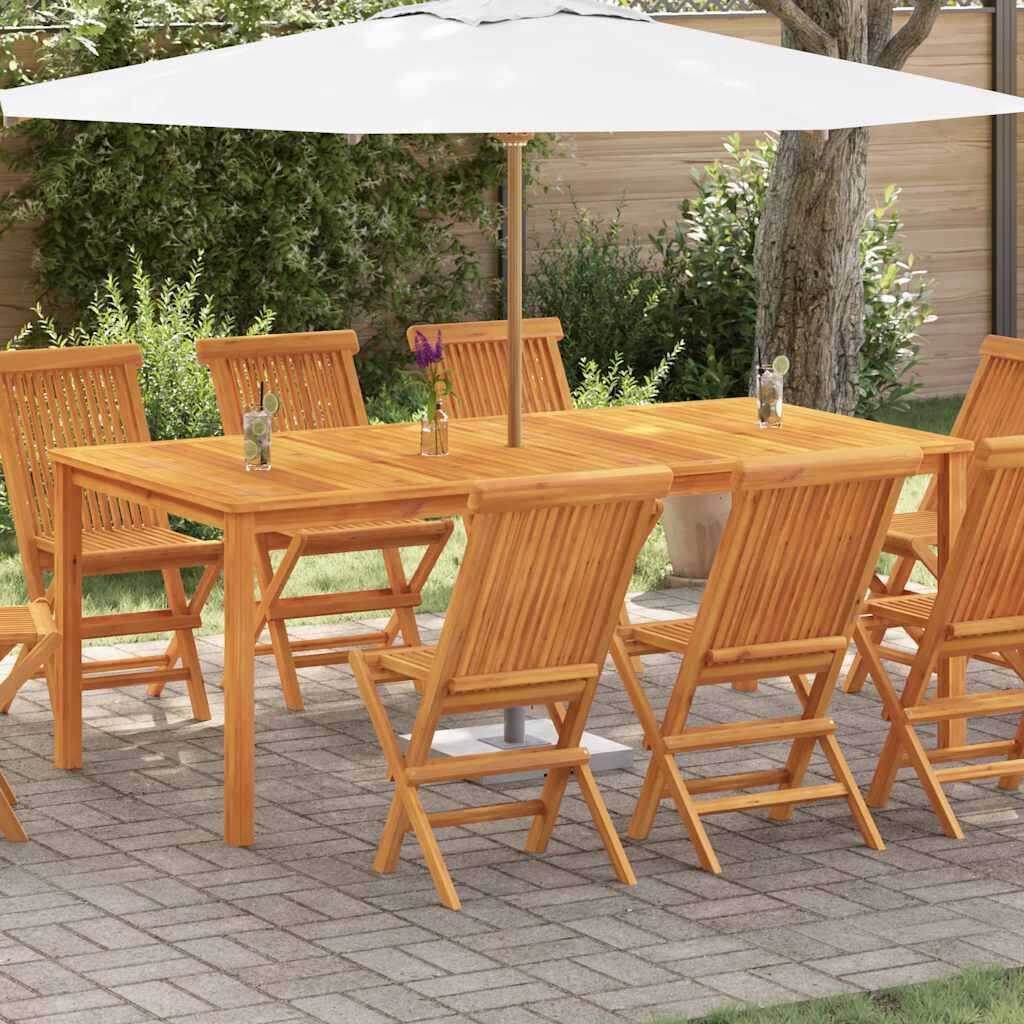 VidaXL Tuintafel Massief Acaciahout 200x100 cm - 35% Korting!