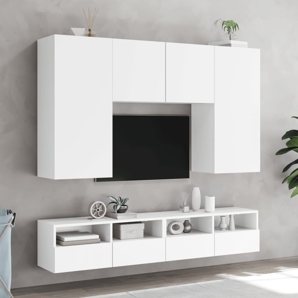 Tv-wandmeubel 100x30x30 cm Wit - 34% Korting