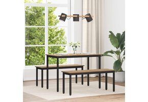 vidaXL Eettafel Metaal Rechthoekig - 34% Korting