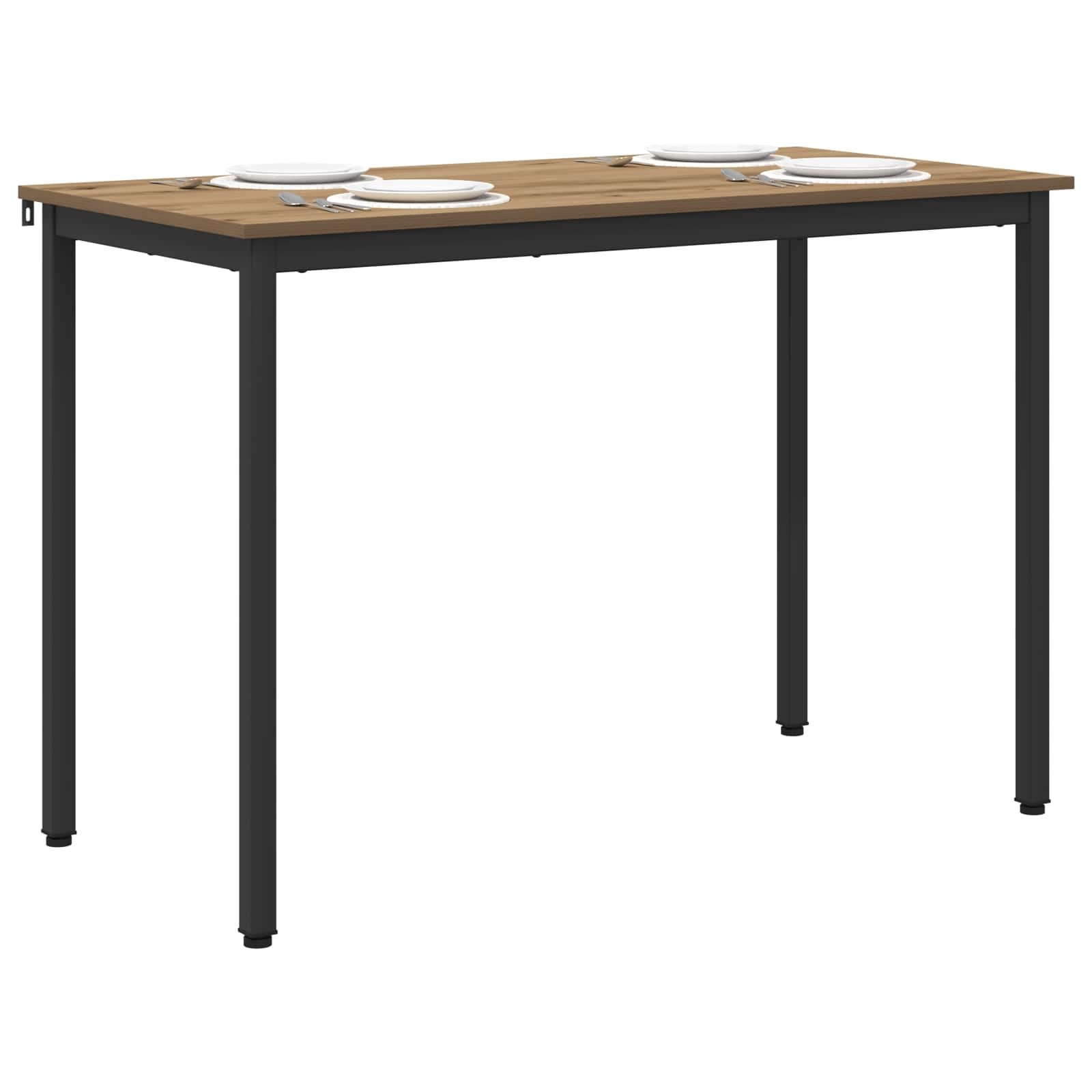 vidaXL Eettafel Metaal Rechthoekig - 34% Korting