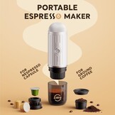 Draagbare Elektrische Espressomachine - Wit (34% Korting)