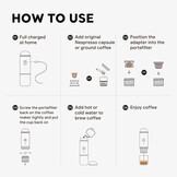 Draagbare Elektrische Espressomachine - Wit (34% Korting)